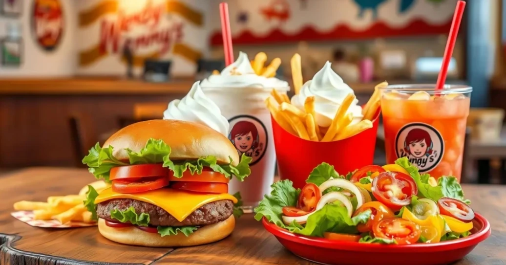 Wendy's menu with prices